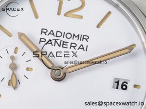 PAM1292 Radiomir 40mm TTF 1:1 Best Edition White Dial on Brown Leather Strap P900 - Image 9