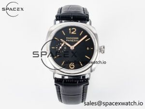 PAM1294 Radiomir 40mm TTF 1:1 Best Edition Black Dial on Black Leather Strap P900