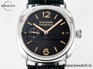 PAM1294 Radiomir 40mm TTF 1:1 Best Edition Black Dial on Black Leather Strap P900 - Image 2