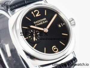 PAM1294 Radiomir 40mm TTF 1:1 Best Edition Black Dial on Black Leather Strap P900 - Image 3