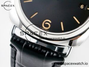 PAM1294 Radiomir 40mm TTF 1:1 Best Edition Black Dial on Black Leather Strap P900 - Image 12