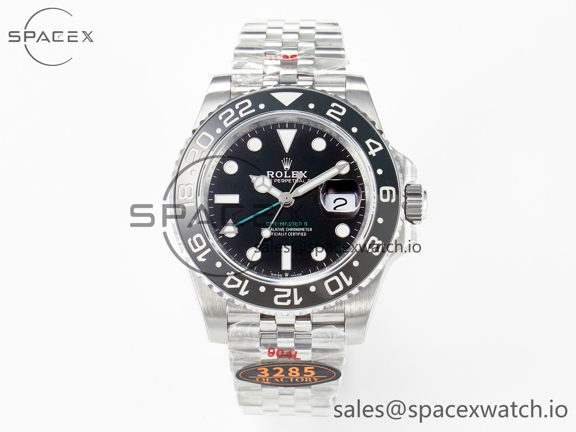 IMG_5175 拷贝 GMT-Master II 126710 GRNR Black/Grey Ceramic QF 1:1 Best Edition on Jubilee Bracelet VR3285 CHS - Image 1