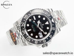 GMT-Master II 126710 GRNR Black/Grey Ceramic QF 1:1 Best Edition on Jubilee Bracelet VR3285 CHS - Image 8