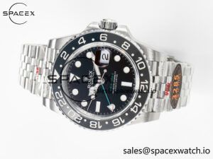 GMT-Master II 126710 GRNR Black/Grey Ceramic QF 1:1 Best Edition on Jubilee Bracelet VR3285 CHS - Image 7