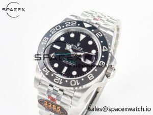 GMT-Master II 126710 GRNR Black/Grey Ceramic QF 1:1 Best Edition on Jubilee Bracelet VR3285 CHS - Image 4