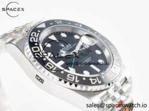 GMT-Master II 126710 GRNR Black/Grey Ceramic QF 1:1 Best Edition on Jubilee Bracelet VR3285 CHS - Image 6
