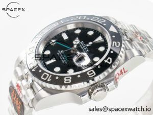 GMT-Master II 126710 GRNR Black/Grey Ceramic QF 1:1 Best Edition on Jubilee Bracelet VR3285 CHS - Image 5