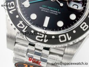 GMT-Master II 126710 GRNR Black/Grey Ceramic QF 1:1 Best Edition on Jubilee Bracelet VR3285 CHS - Image 12