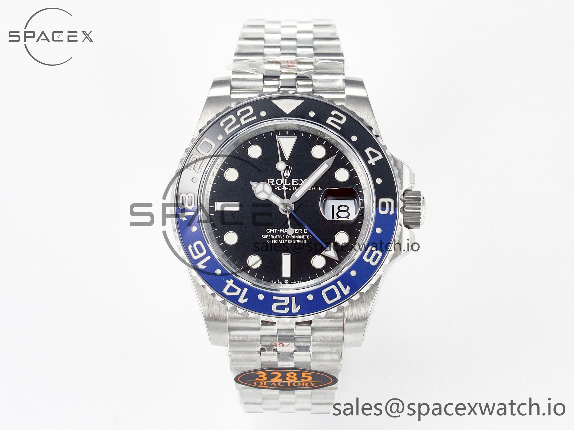 IMG_5211 拷贝 GMT-Master II 126710 BLNR Blue/Black Ceramic QF 1:1 Best Edition on Jubilee Bracelet VR3285 CHS - Image 1