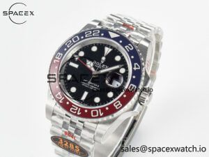 GMT-Master II 126710 BLRO Blue/Red Ceramic QF 1:1 Best Edition on Jubilee Bracelet VR3285 CHS - Image 4