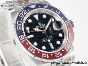 GMT-Master II 126710 BLRO Blue/Red Ceramic QF 1:1 Best Edition on Jubilee Bracelet VR3285 CHS - Image 3