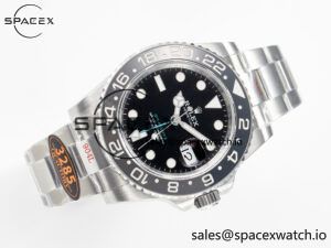 GMT-Master II 126710 GRNR Black/Grey Ceramic QF 1:1 Best Edition on Oyster Bracelet VR3285 CHS - Image 8