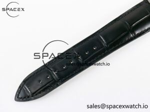 Master Ultra Thin Moon 1368420 SS Z+F 1:1 Best Edition Blue Dial on Black Leather Strap SA925 Super Clone - Image 23