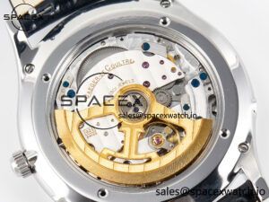 Master Ultra Thin Moon 1368420 SS Z+F 1:1 Best Edition Blue Dial on Black Leather Strap SA925 Super Clone - Image 18