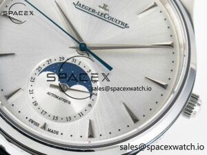 Master Ultra Thin Moon 1368420 SS Z+F 1:1 Best Edition White Dial on Black Leather Strap SA925 Super Clone - Image 10