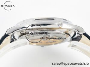 Master Ultra Thin Moon 1368420 SS Z+F 1:1 Best Edition White Dial on Black Leather Strap SA925 Super Clone - Image 12