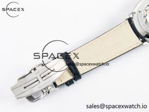 Master Ultra Thin Moon 1368420 SS Z+F 1:1 Best Edition Black Dial on Black Leather Strap SA925 Super Clone - Image 25