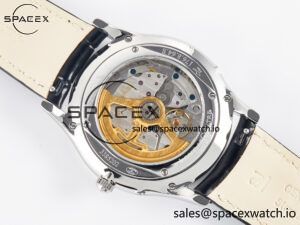 Master Ultra Thin Moon 1368420 SS Z+F 1:1 Best Edition Black Dial on Black Leather Strap SA925 Super Clone - Image 17