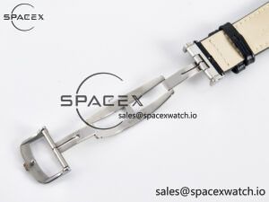 Master Ultra Thin Moon 1368420 SS Z+F 1:1 Best Edition White Dial on Black Leather Strap SA925 Super Clone - Image 29