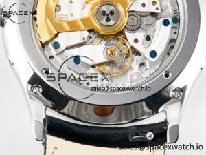 Master Ultra Thin Moon 1368420 SS Z+F 1:1 Best Edition Black Dial on Black Leather Strap SA925 Super Clone - Image 21