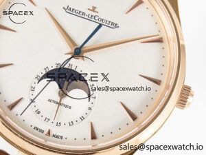 Master Ultra Thin Moon RG Z+F 1:1 Best Edition White Dial on Brown Leather Strap A925 - Image 10