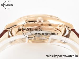 Master Ultra Thin Moon RG Z+F 1:1 Best Edition White Dial on Brown Leather Strap A925 - Image 13