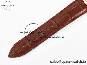 Master Ultra Thin Moon RG Z+F 1:1 Best Edition White Dial on Brown Leather Strap A925 - Image 23
