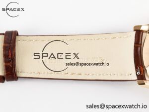 Master Ultra Thin Moon RG Z+F 1:1 Best Edition White Dial on Brown Leather Strap A925 - Image 26
