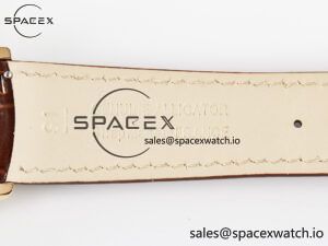 Master Ultra Thin Moon RG Z+F 1:1 Best Edition White Dial on Brown Leather Strap A925 - Image 27