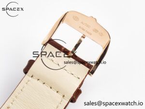 Master Ultra Thin Moon RG Z+F 1:1 Best Edition White Dial on Brown Leather Strap A925 - Image 28