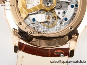 Master Ultra Thin Moon RG Z+F 1:1 Best Edition White Dial on Brown Leather Strap A925 - Image 21