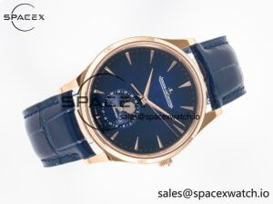Master Ultra Thin Moon RG Z+F 1:1 Best Edition Blue Dial on Blue Leather Strap SA925 Super Clone - Image 8