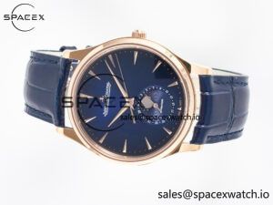 Master Ultra Thin Moon RG Z+F 1:1 Best Edition Blue Dial on Blue Leather Strap SA925 Super Clone - Image 7