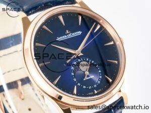 Master Ultra Thin Moon RG Z+F 1:1 Best Edition Blue Dial on Blue Leather Strap SA925 Super Clone - Image 3