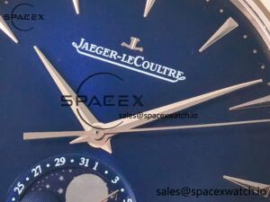 Master Ultra Thin Moon RG Z+F 1:1 Best Edition Blue Dial on Blue Leather Strap SA925 Super Clone - Image 9