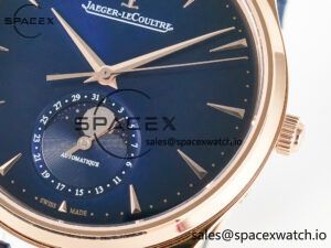 Master Ultra Thin Moon RG Z+F 1:1 Best Edition Blue Dial on Blue Leather Strap SA925 Super Clone - Image 10