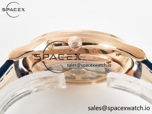 Master Ultra Thin Moon RG Z+F 1:1 Best Edition Blue Dial on Blue Leather Strap SA925 Super Clone - Image 13