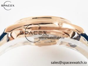 Master Ultra Thin Moon RG Z+F 1:1 Best Edition Blue Dial on Blue Leather Strap SA925 Super Clone - Image 12