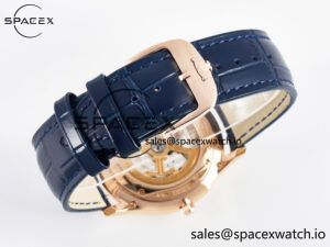 Master Ultra Thin Moon RG Z+F 1:1 Best Edition Blue Dial on Blue Leather Strap SA925 Super Clone - Image 14