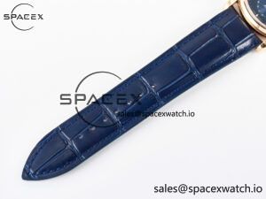 Master Ultra Thin Moon RG Z+F 1:1 Best Edition Blue Dial on Blue Leather Strap SA925 Super Clone - Image 23