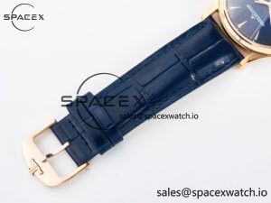 Master Ultra Thin Moon RG Z+F 1:1 Best Edition Blue Dial on Blue Leather Strap SA925 Super Clone - Image 24