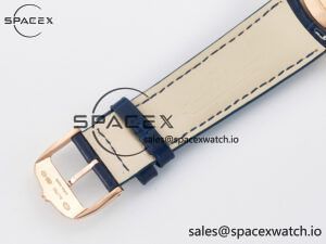 Master Ultra Thin Moon RG Z+F 1:1 Best Edition Blue Dial on Blue Leather Strap SA925 Super Clone - Image 25