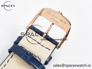 Master Ultra Thin Moon RG Z+F 1:1 Best Edition Blue Dial on Blue Leather Strap SA925 Super Clone - Image 28