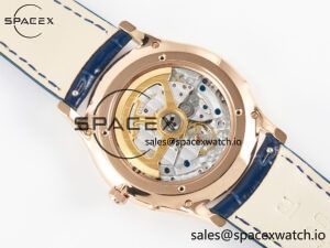 Master Ultra Thin Moon RG Z+F 1:1 Best Edition Blue Dial on Blue Leather Strap SA925 Super Clone - Image 17