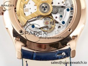 Master Ultra Thin Moon RG Z+F 1:1 Best Edition Blue Dial on Blue Leather Strap SA925 Super Clone - Image 21