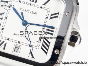 Santos de Cartier 40mm SS BVF 1:1 Best Edition White Dial on SS Bracelet MIYOTA 9015 - Image 10