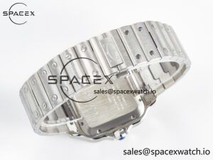 Santos de Cartier 40mm SS BVF 1:1 Best Edition White Dial on SS Bracelet MIYOTA 9015 - Image 14