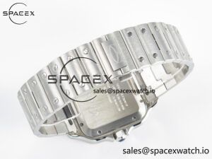 Santos de Cartier 40mm SS 2018 BVF 1:1 Best Edition Green Dial on SS SmartLinks Bracelet MIYOTA 9015 V2 - Image 14