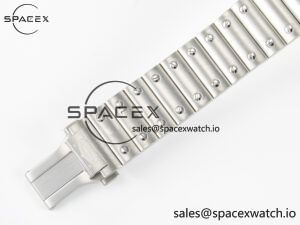 Santos de Cartier 40mm 2018 BVF 1:1 Best Edition Gray Bezel Gray Dial on SS SmartLinks Bracelet MIYOTA 9015 - Image 17