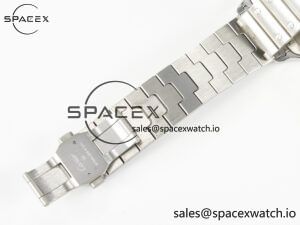 Santos de Cartier 40mm 2018 BVF 1:1 Best Edition Gray Bezel Gray Dial on SS SmartLinks Bracelet MIYOTA 9015 - Image 18